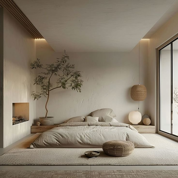 Bohemian Minimalist Bedroom Design