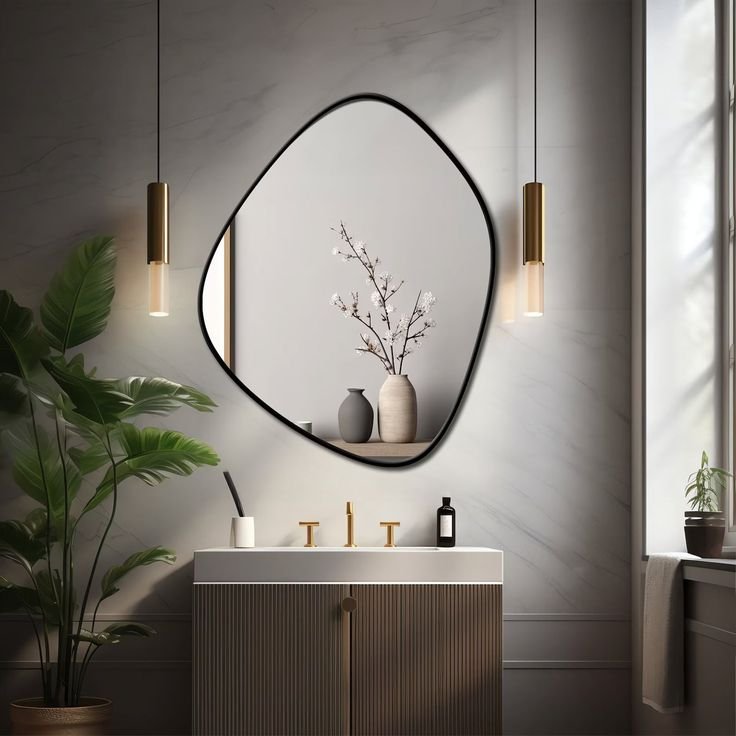 Round Bathroom Mirror